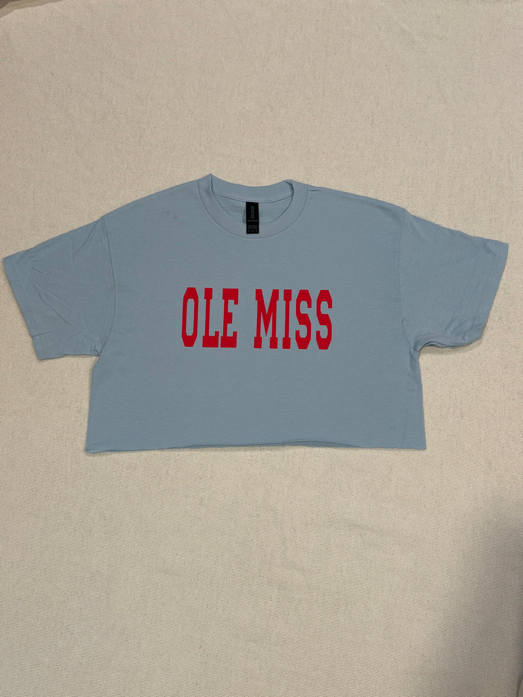 Custom Basic School Name Cropped Tee