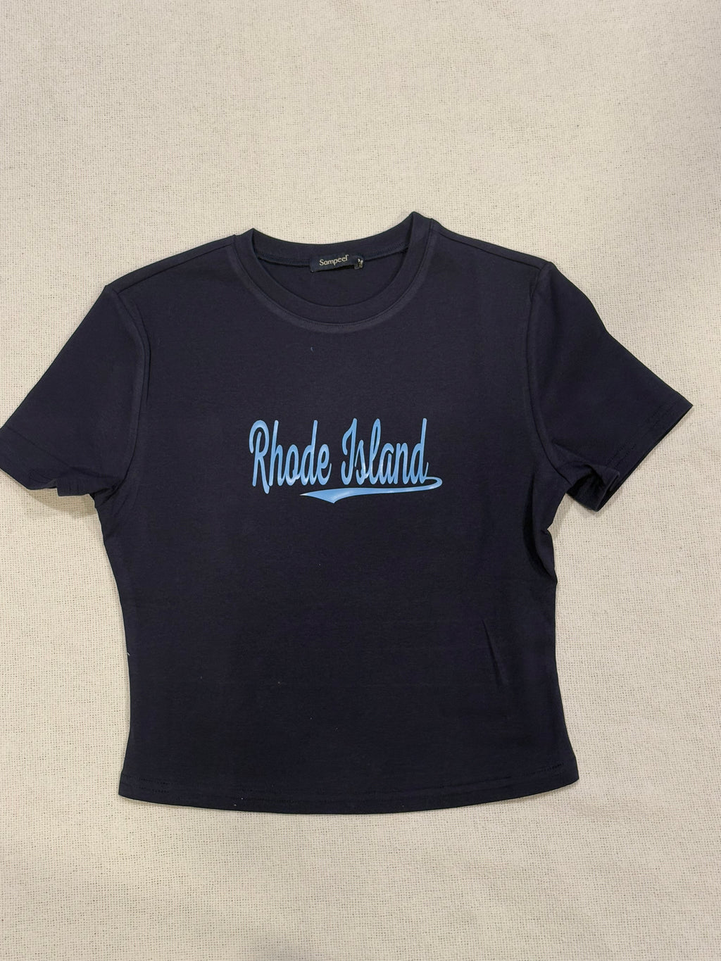 Custom School Name Cropped Tee