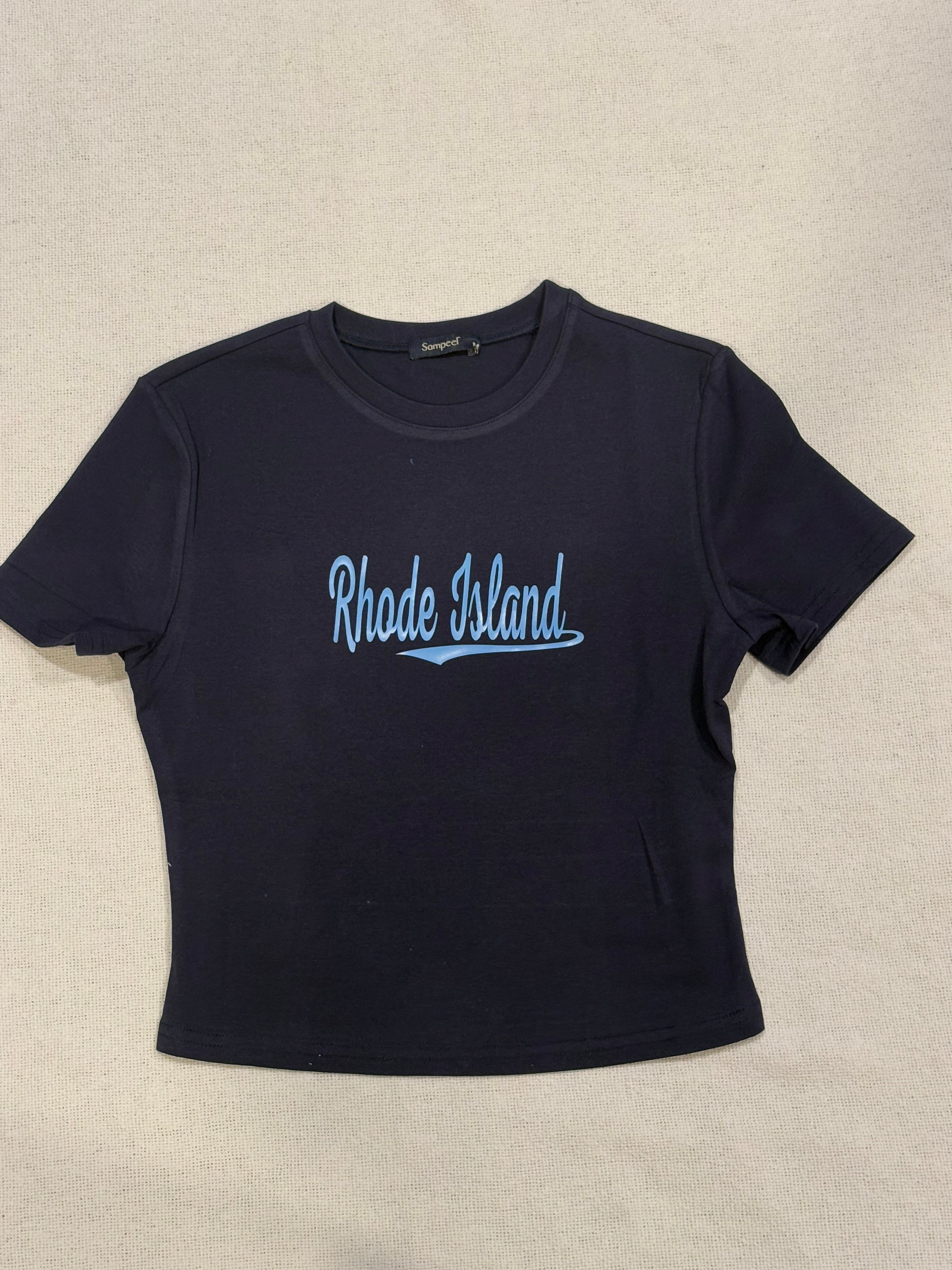 Custom School Name Cropped Tee