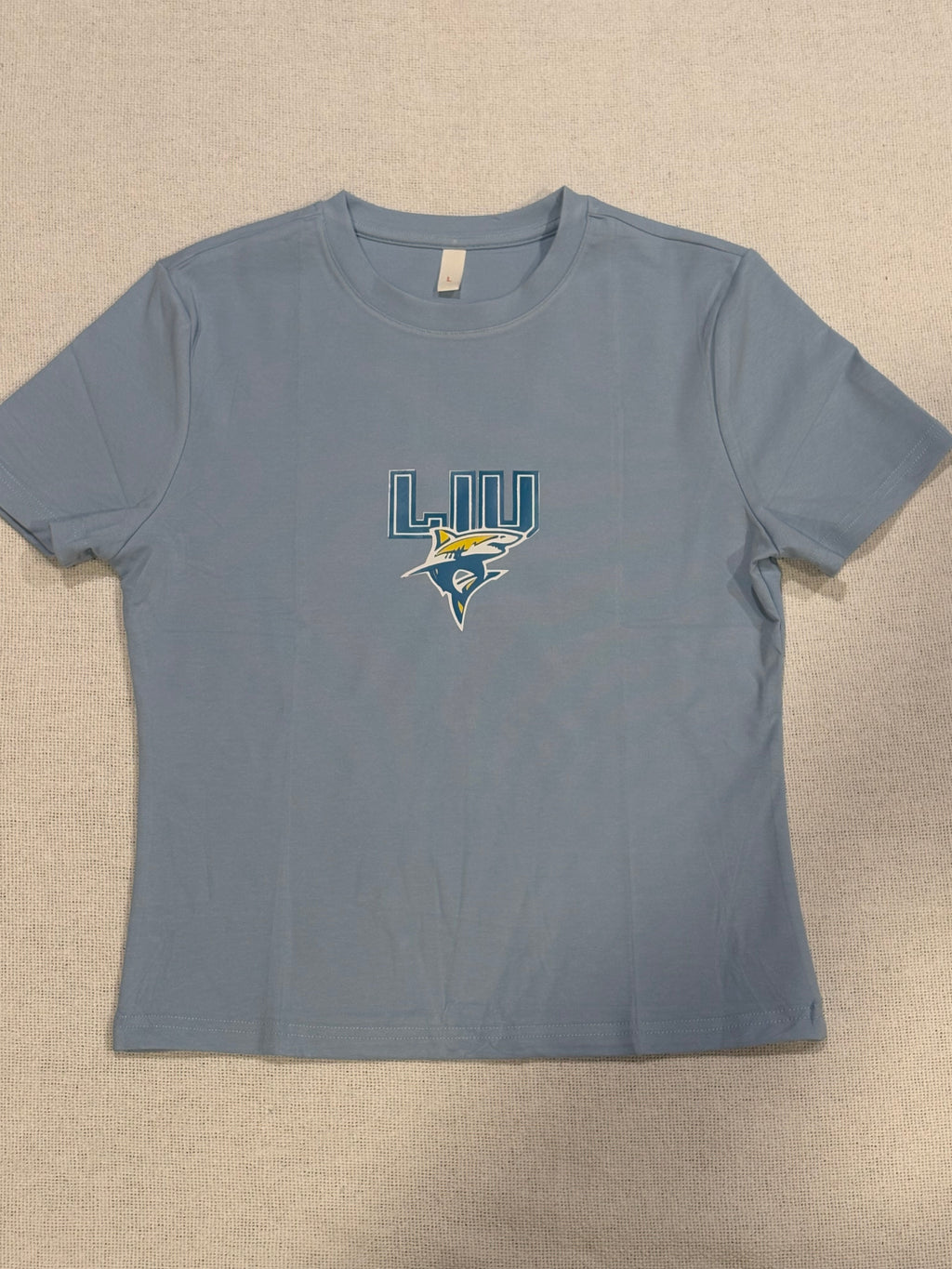 Custom Basic School Logo Cropped Tee