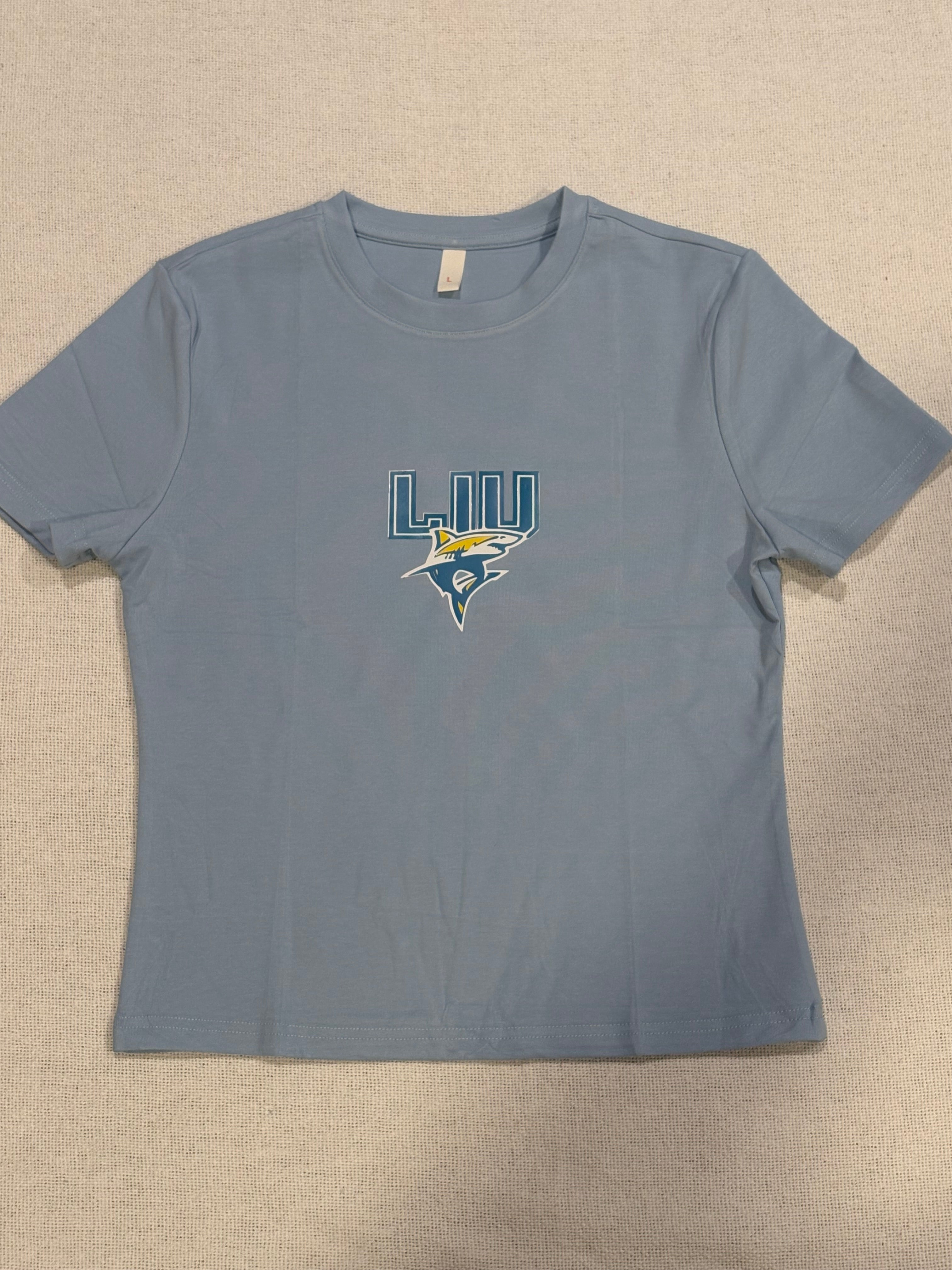 Custom Basic School Logo Cropped Tee