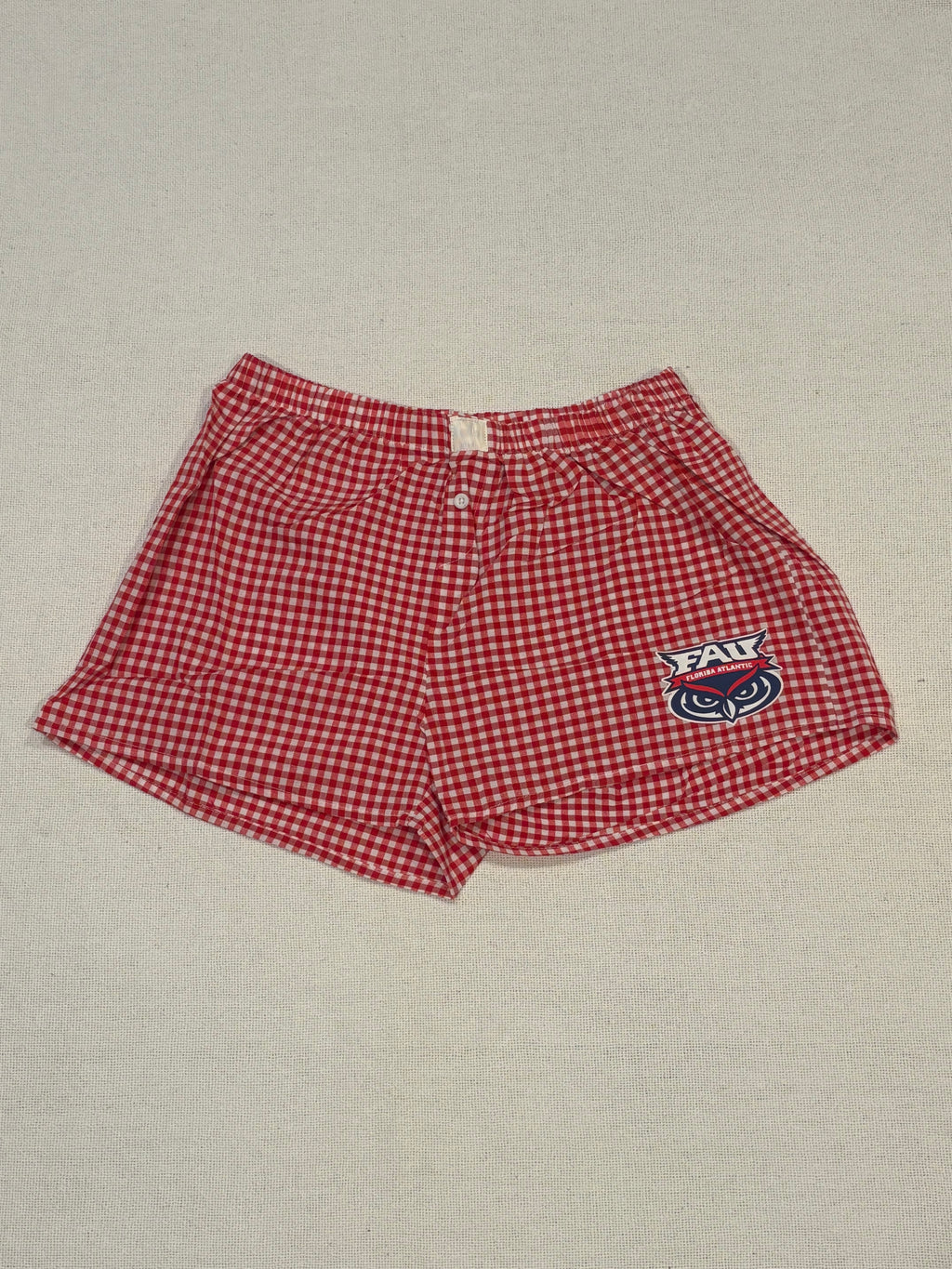Custom School Logo Plaid Shorts