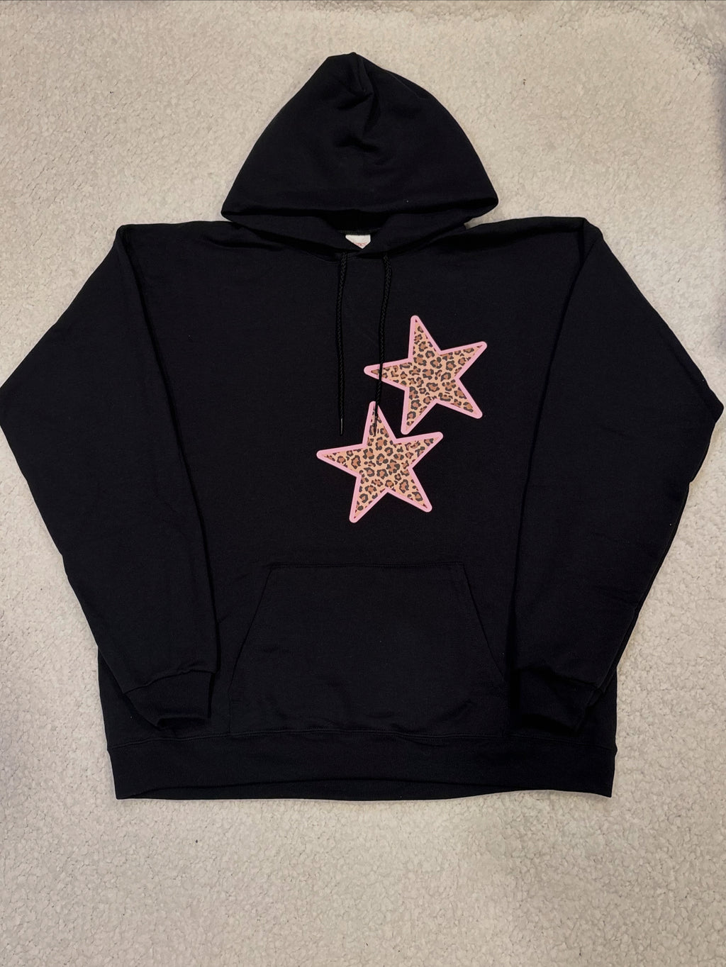 Cheetah Print Star Hoodie