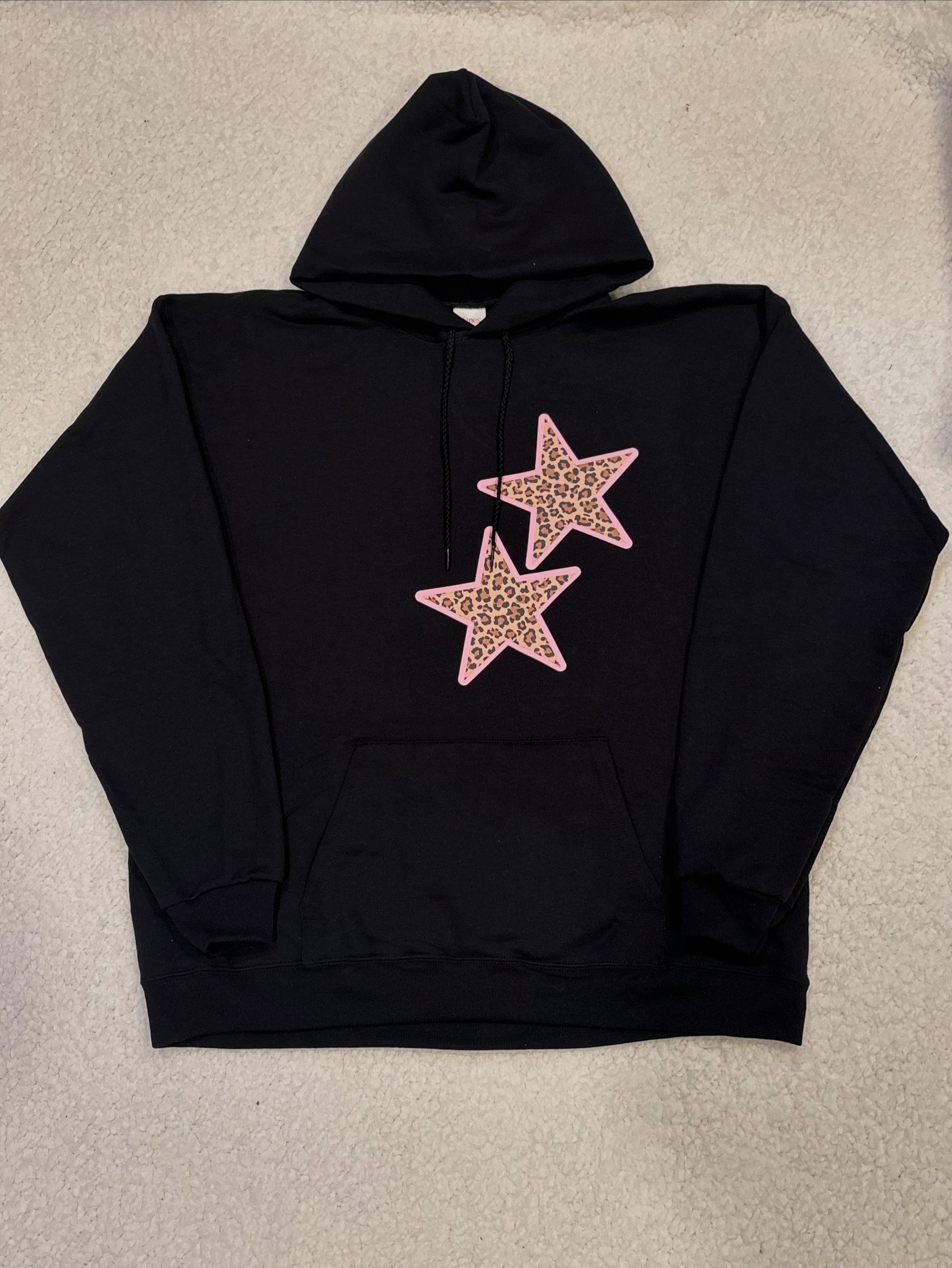 Cheetah Print Star Hoodie