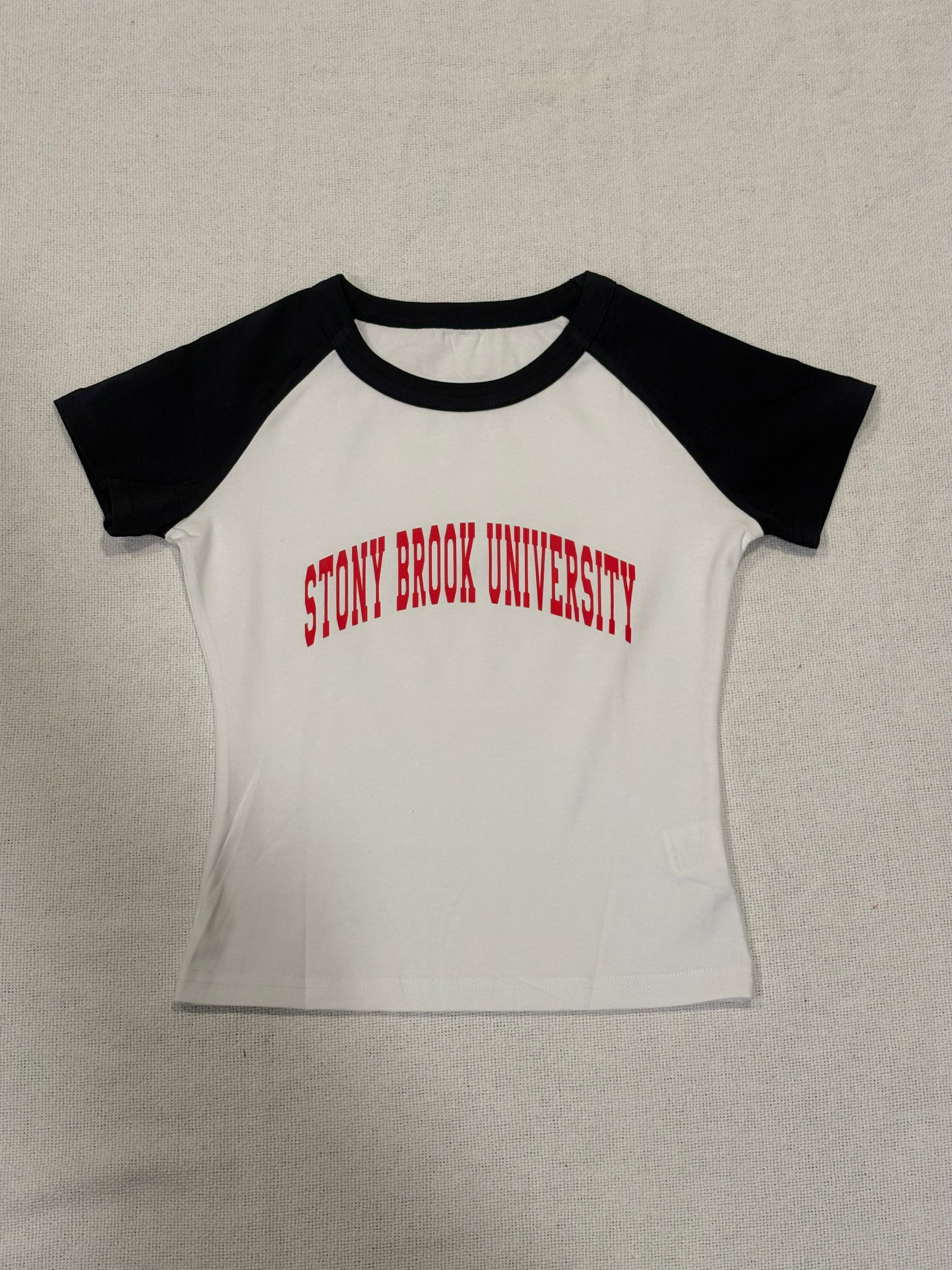 Custom Cap Sleeve School Cropped Tee