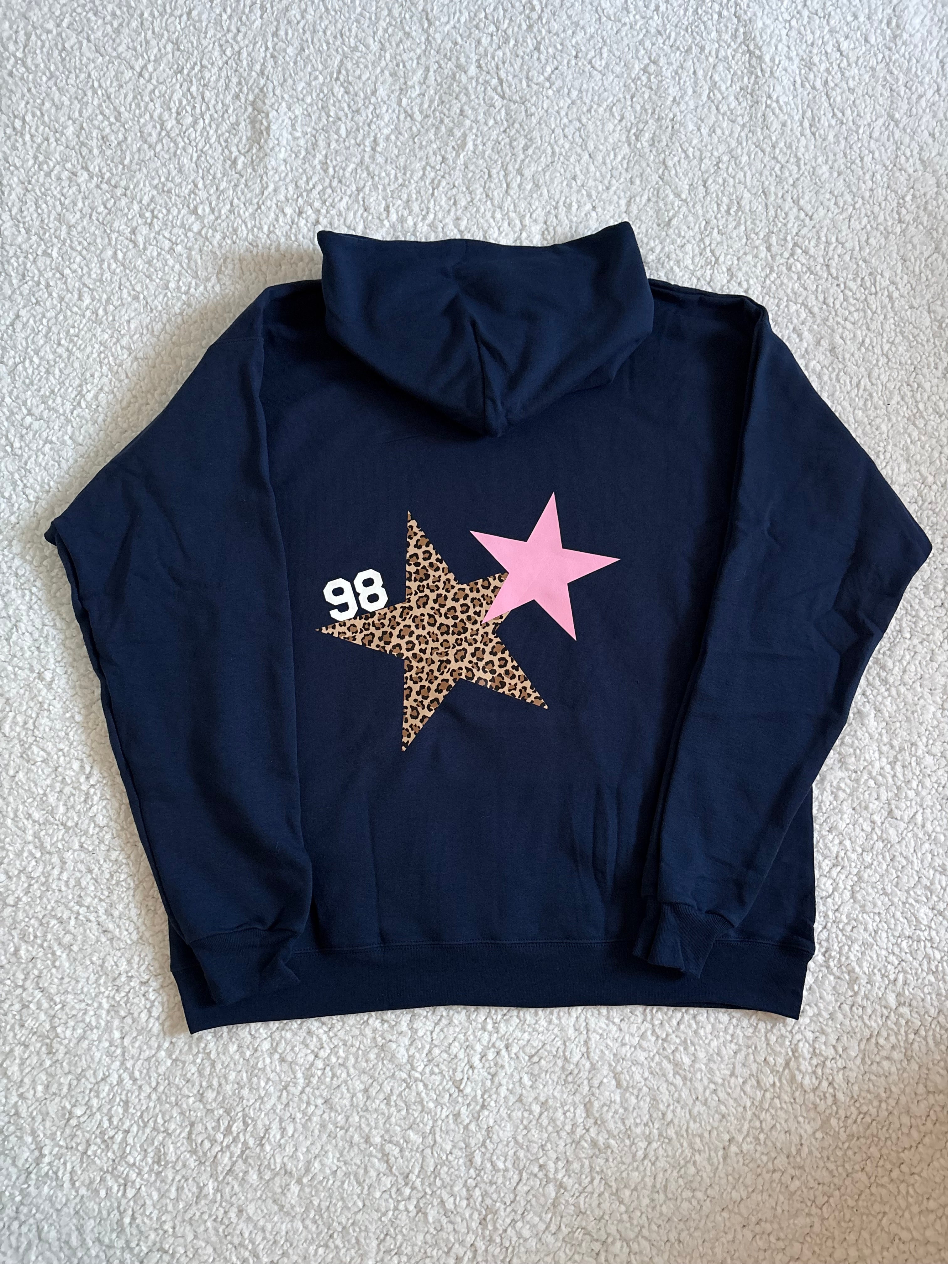 Cheetah Print Star Hoodie