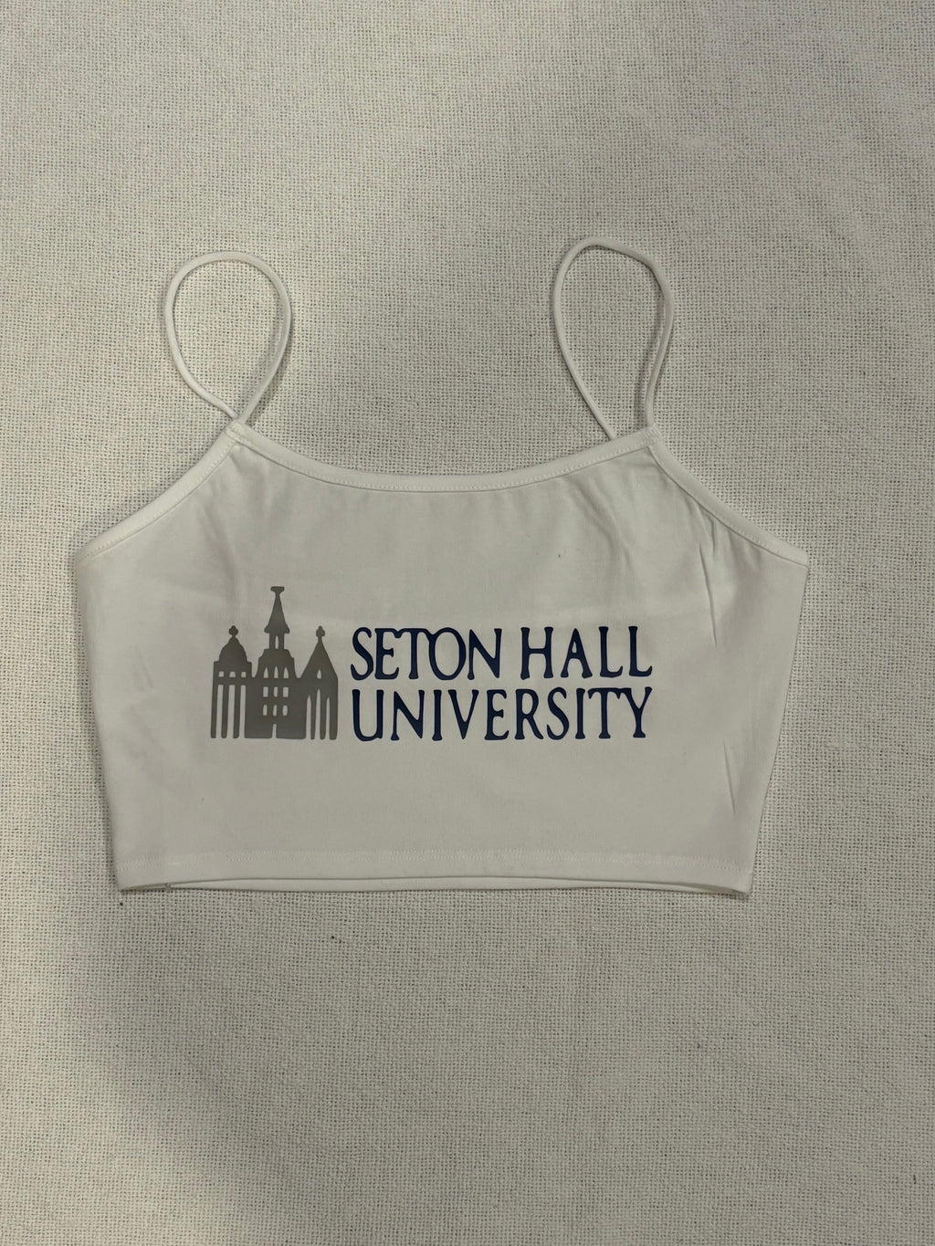 Custom School Name Cropped Tank