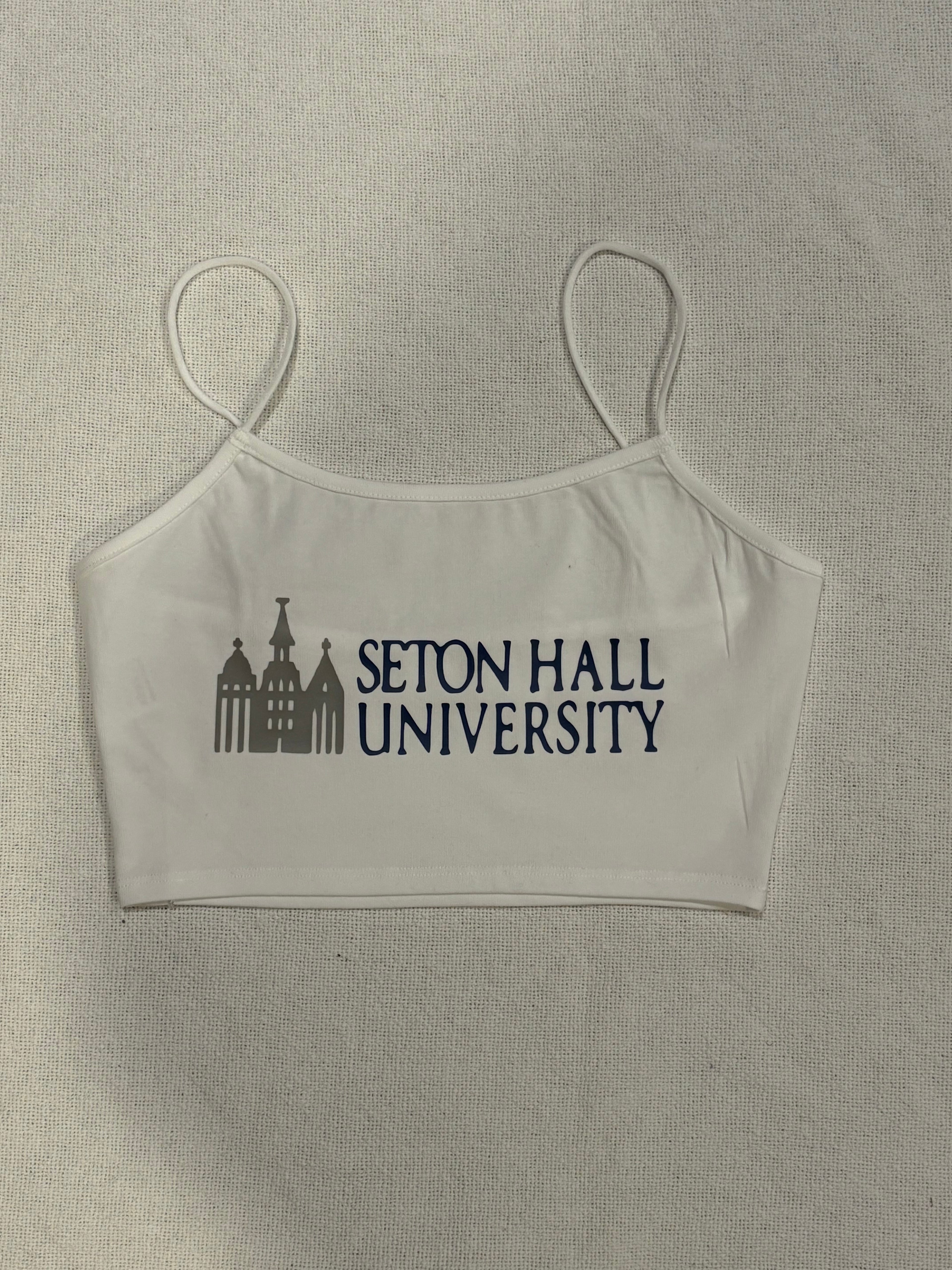 Custom School Name Cropped Tank