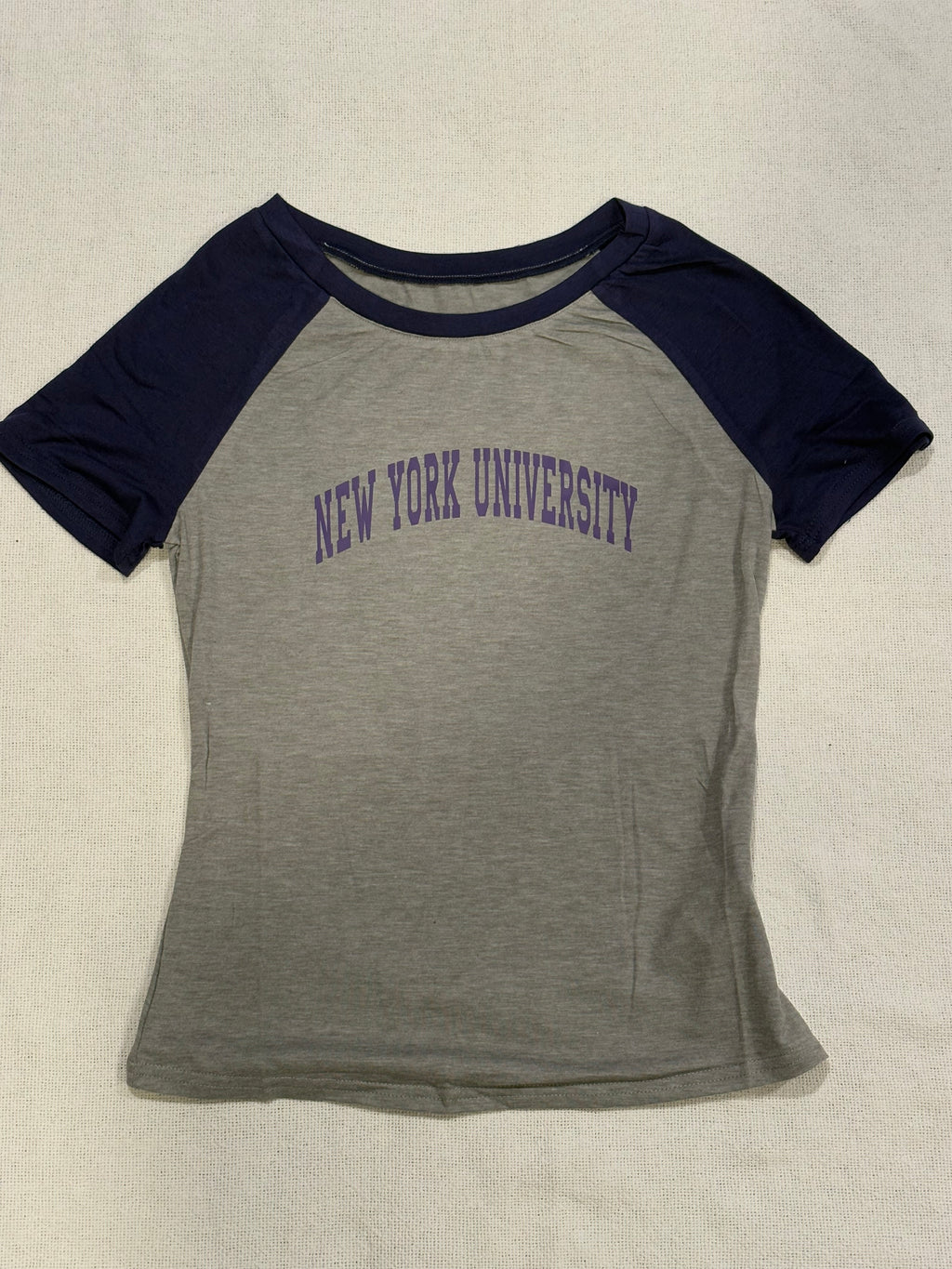 Custom Cap Sleeve School Cropped Tee