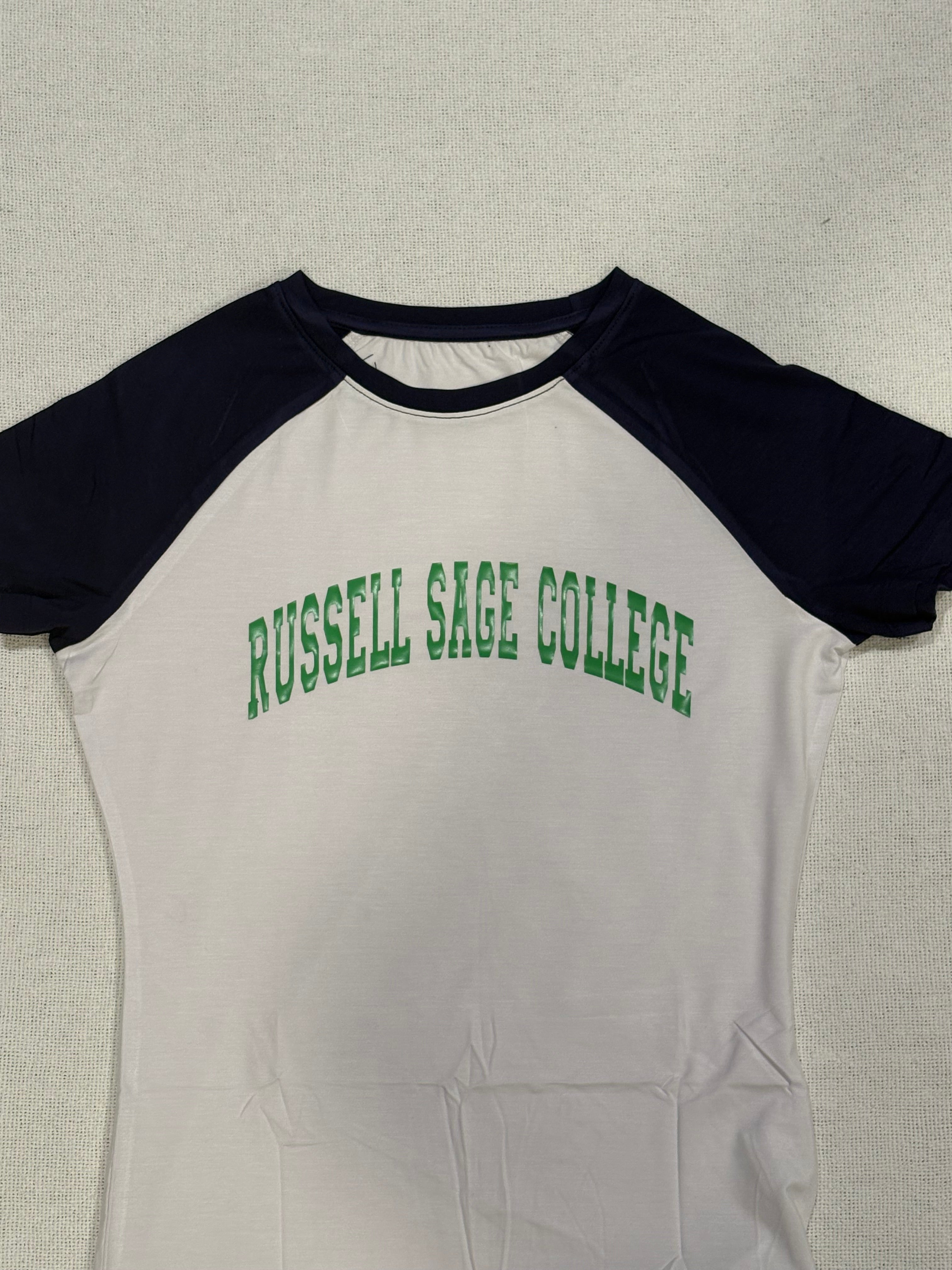 Custom Cap Sleeve School Cropped Tee