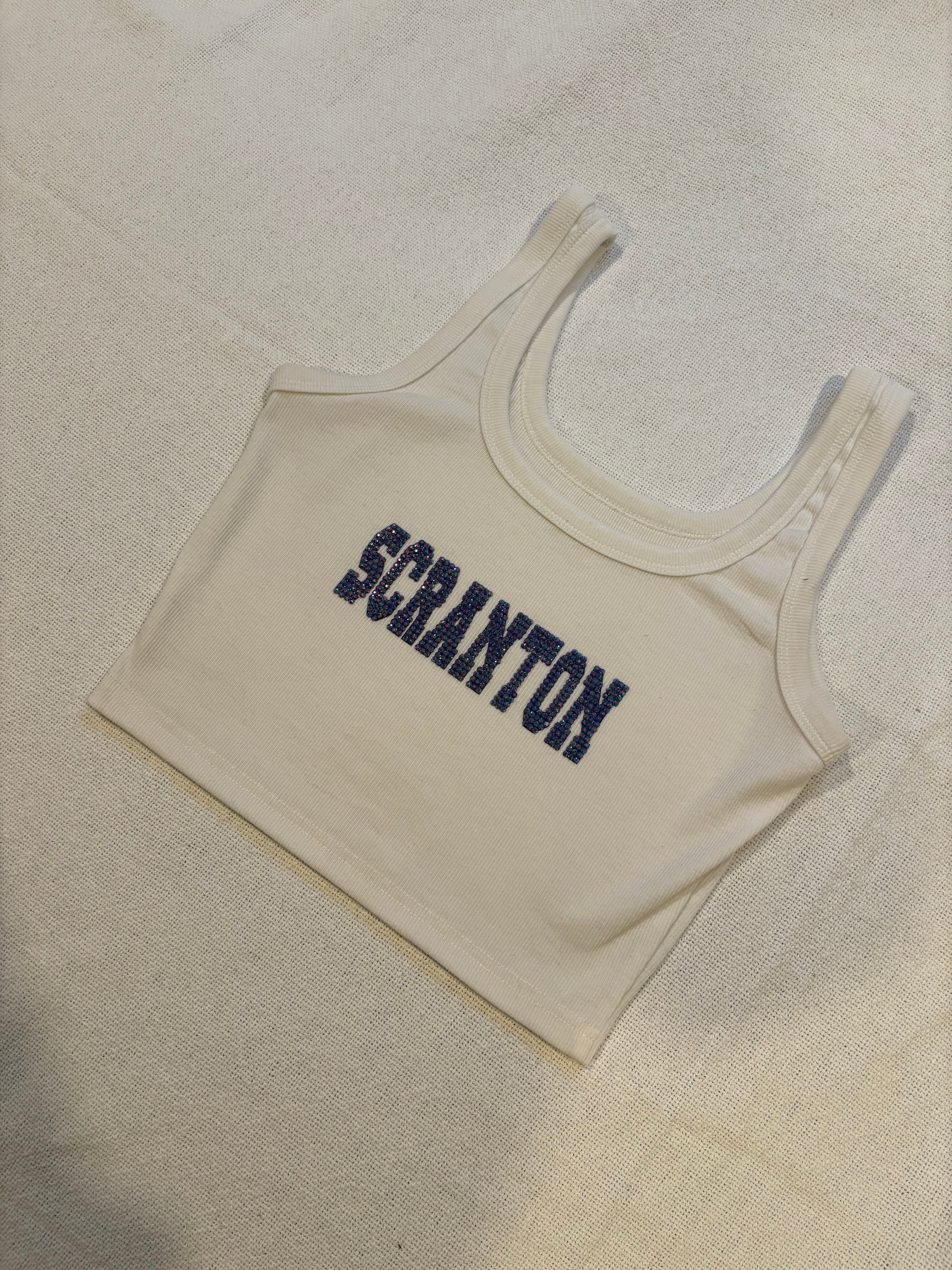 Rhinestone School Tank