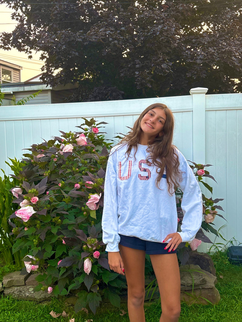 USA Patchwork Crewneck