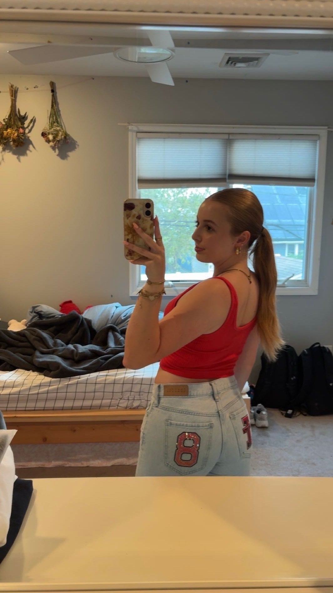 Custom Game Day Jeans - Customizable for any school and number