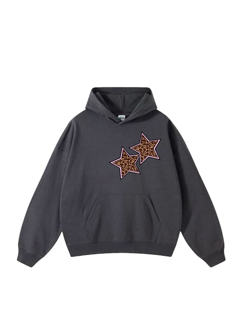 Cheetah Print Star Hoodie