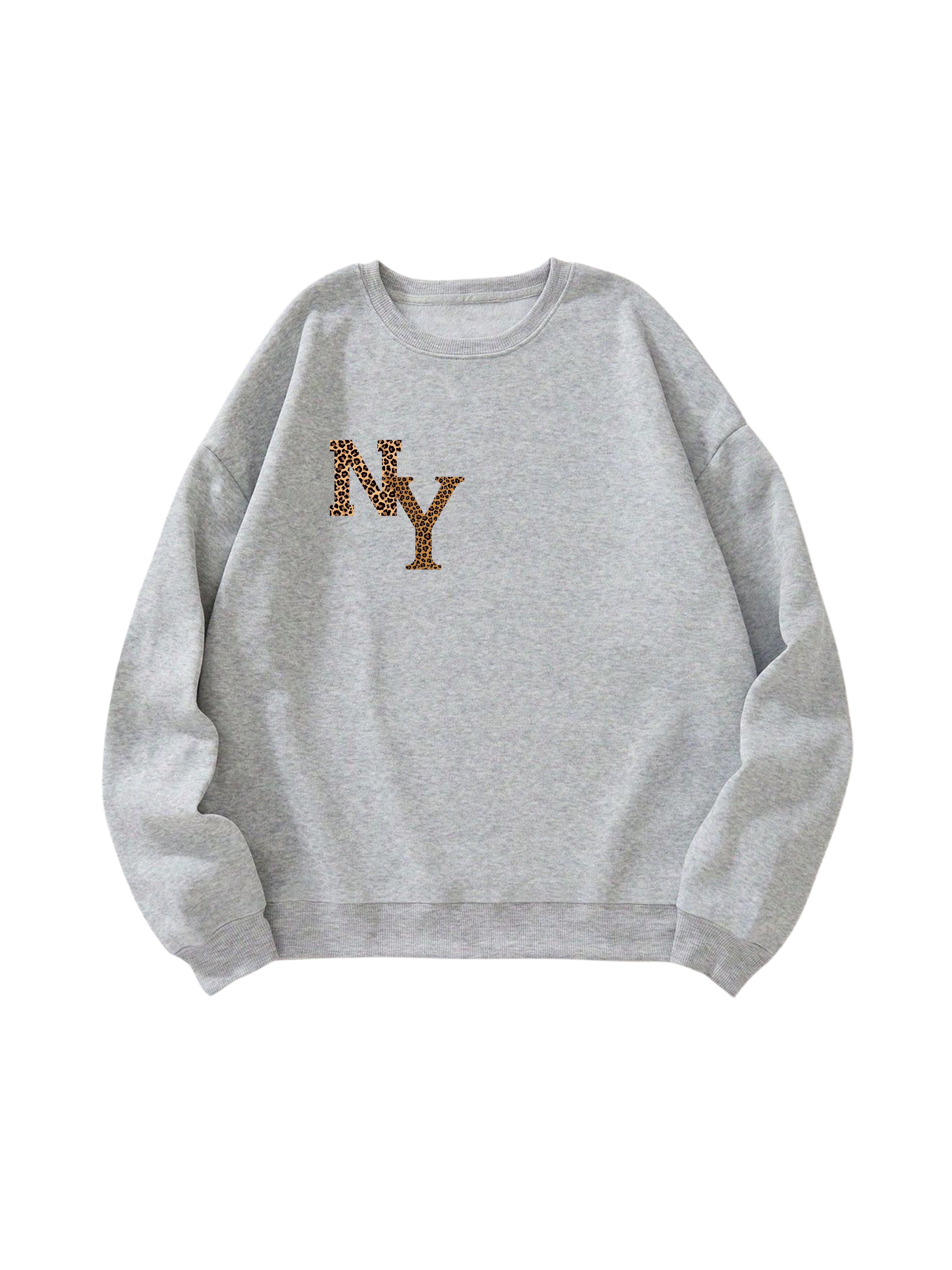 Cheetah Print NY Crewneck