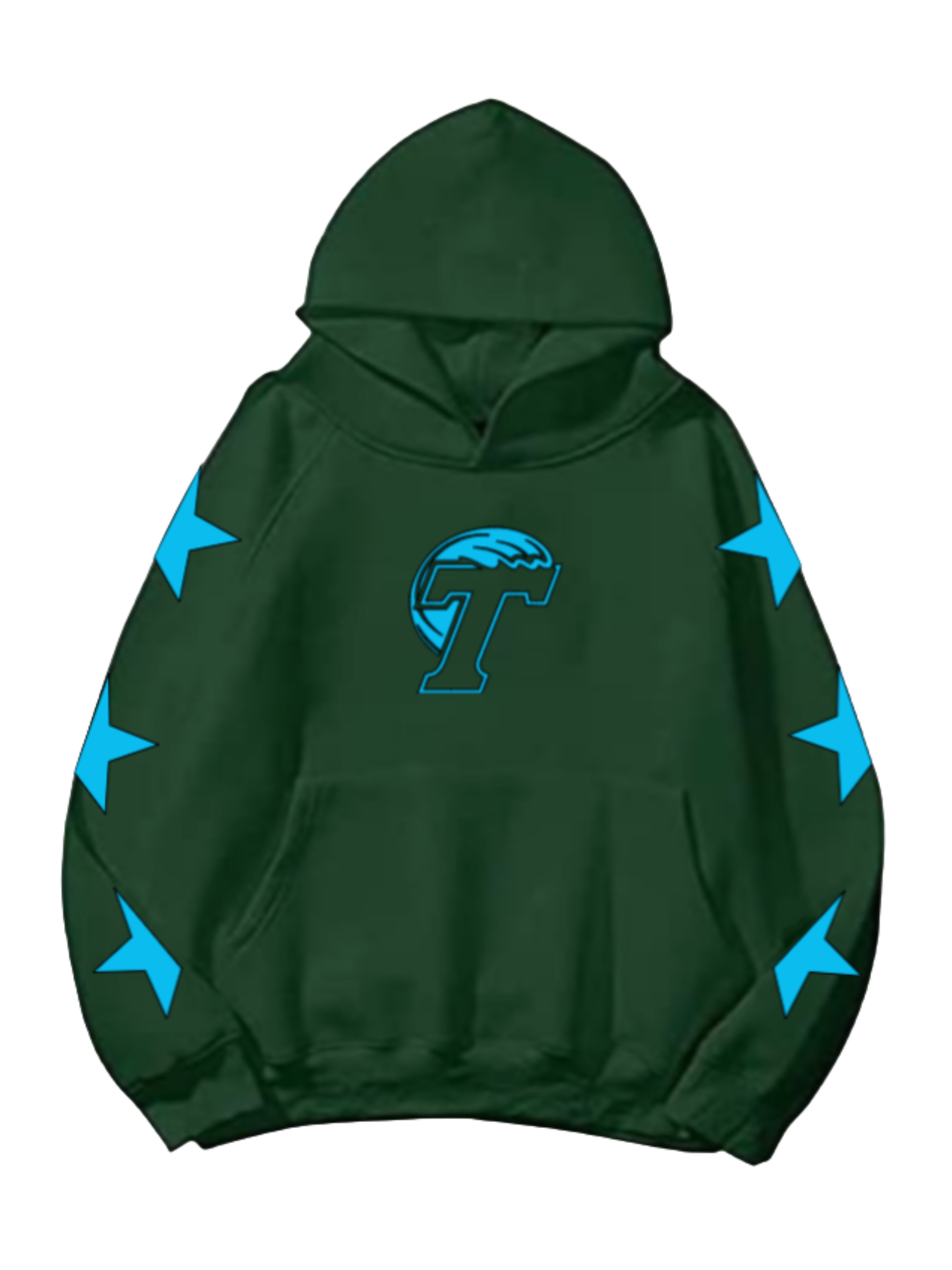 Custom School Star Sleeve Sweatshirt