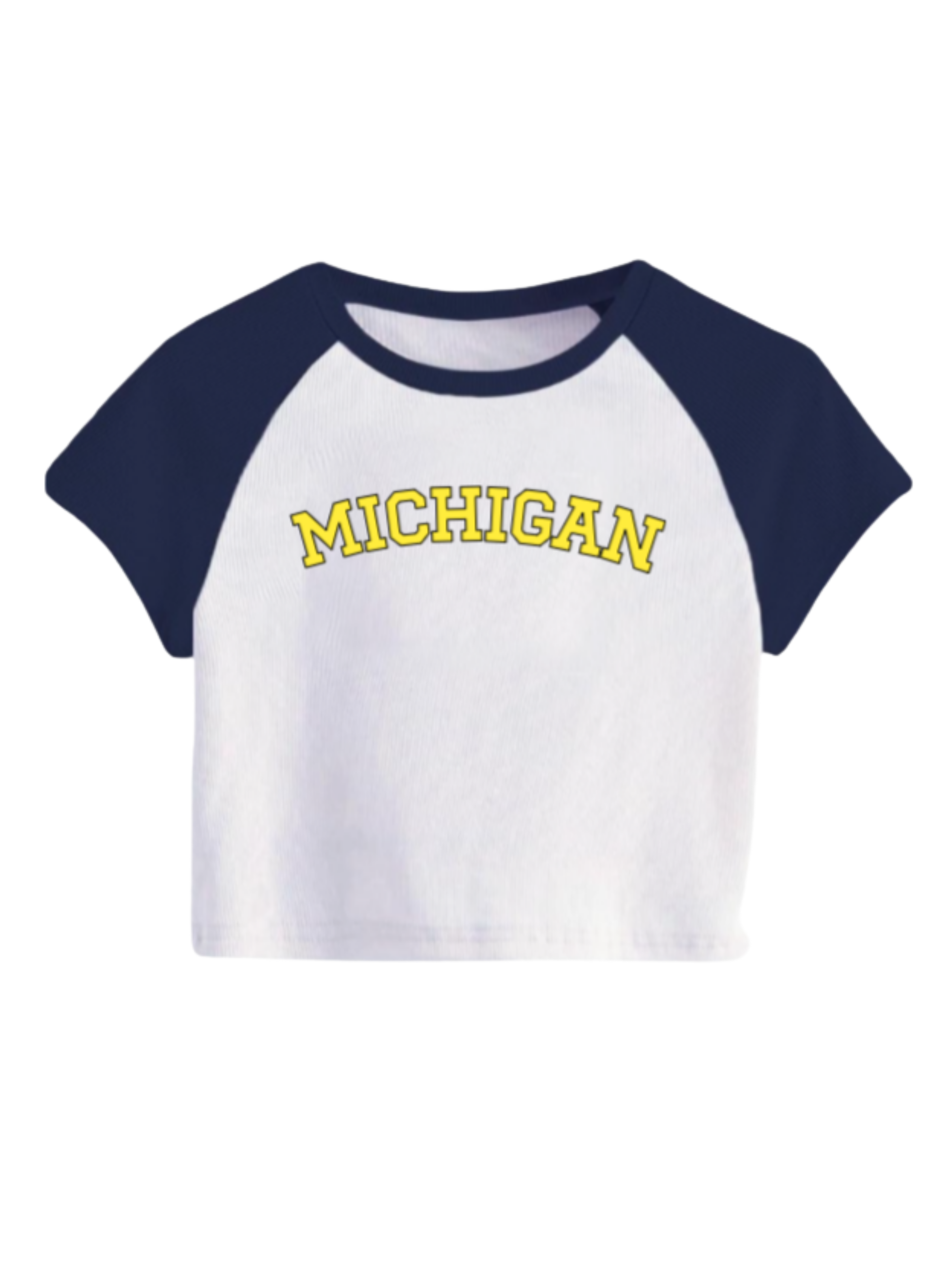 Custom Cap Sleeve School Cropped Tee
