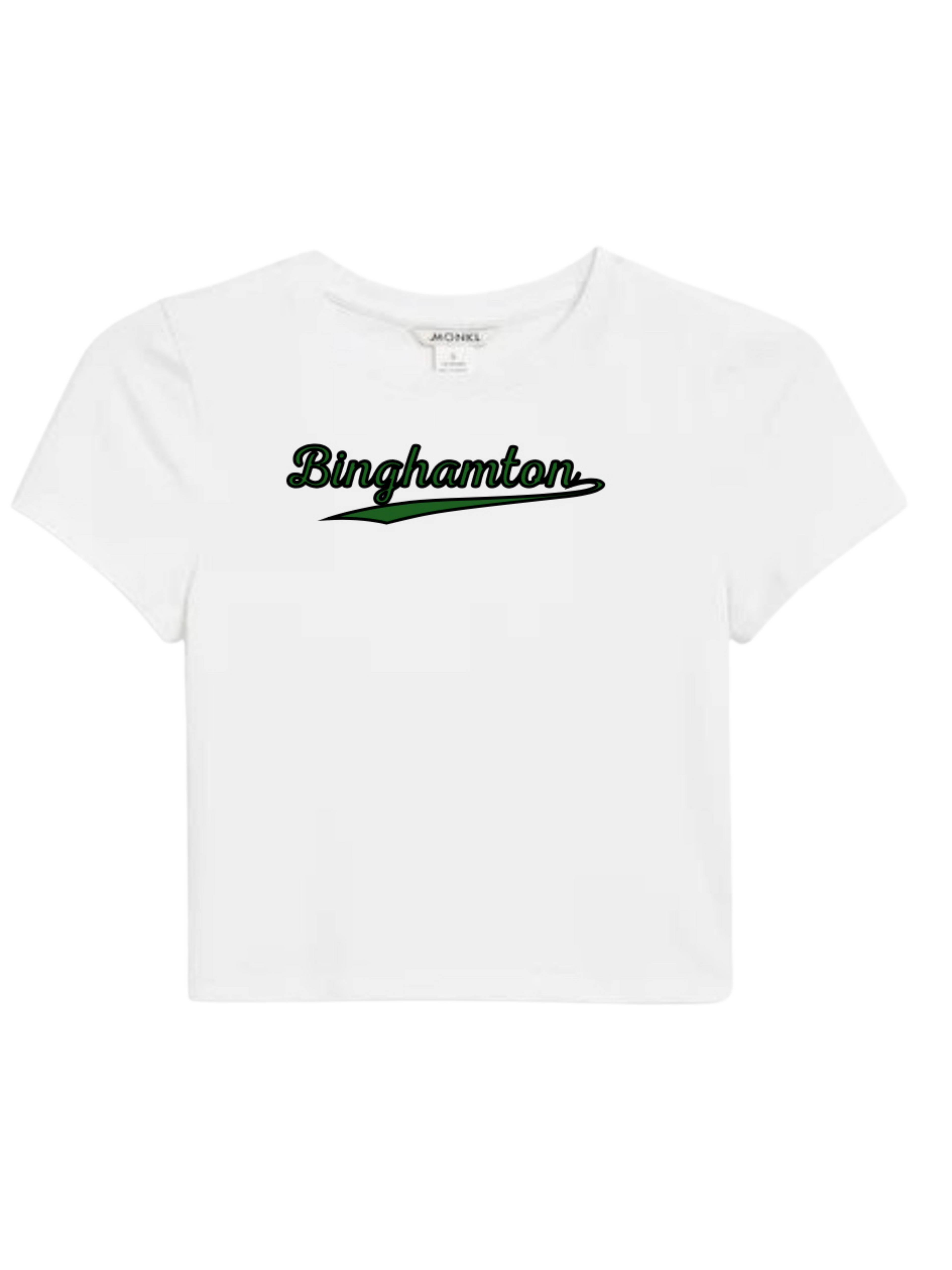Custom School Name Cropped Tee