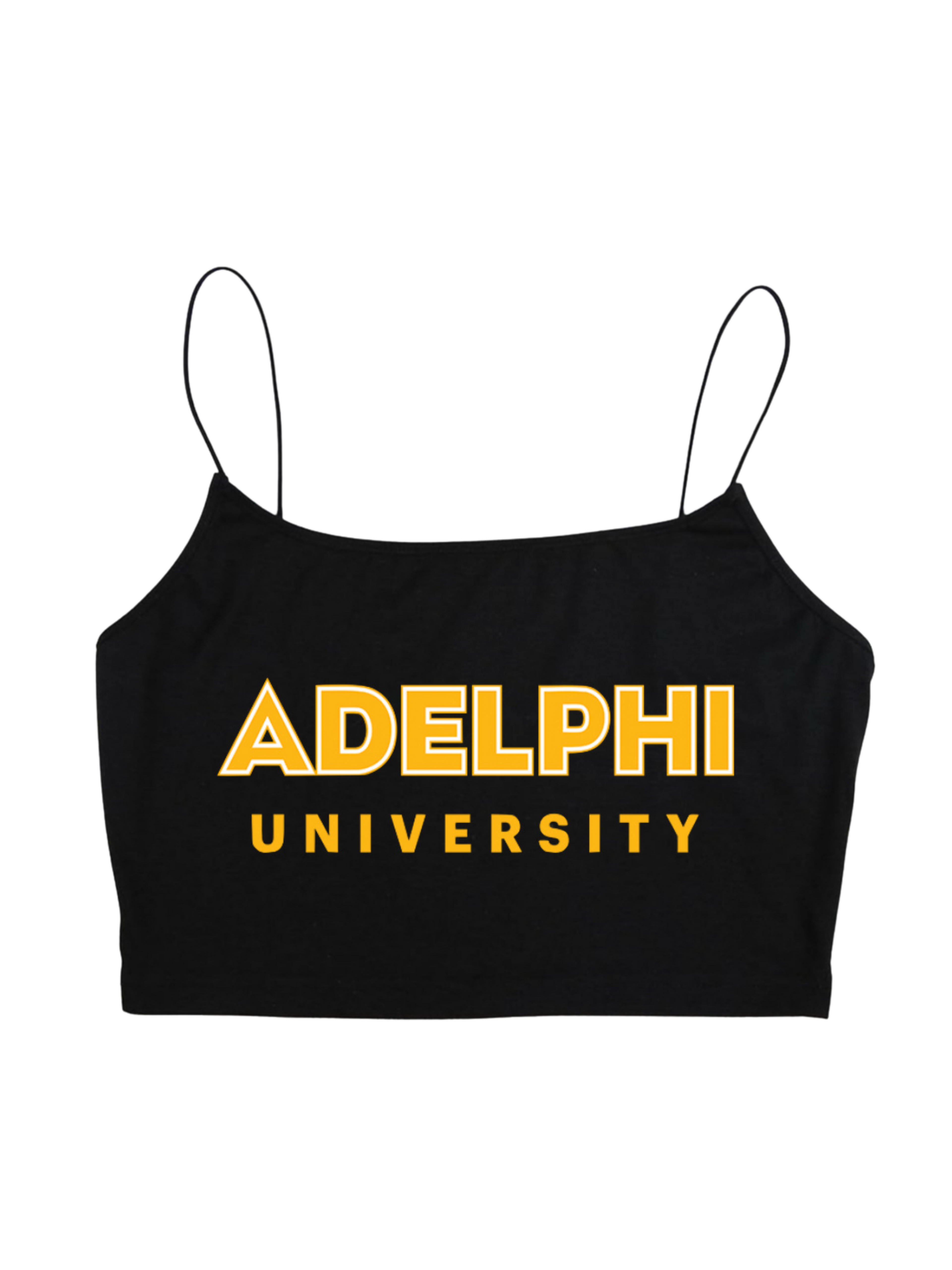 Custom School Name Cropped Tank