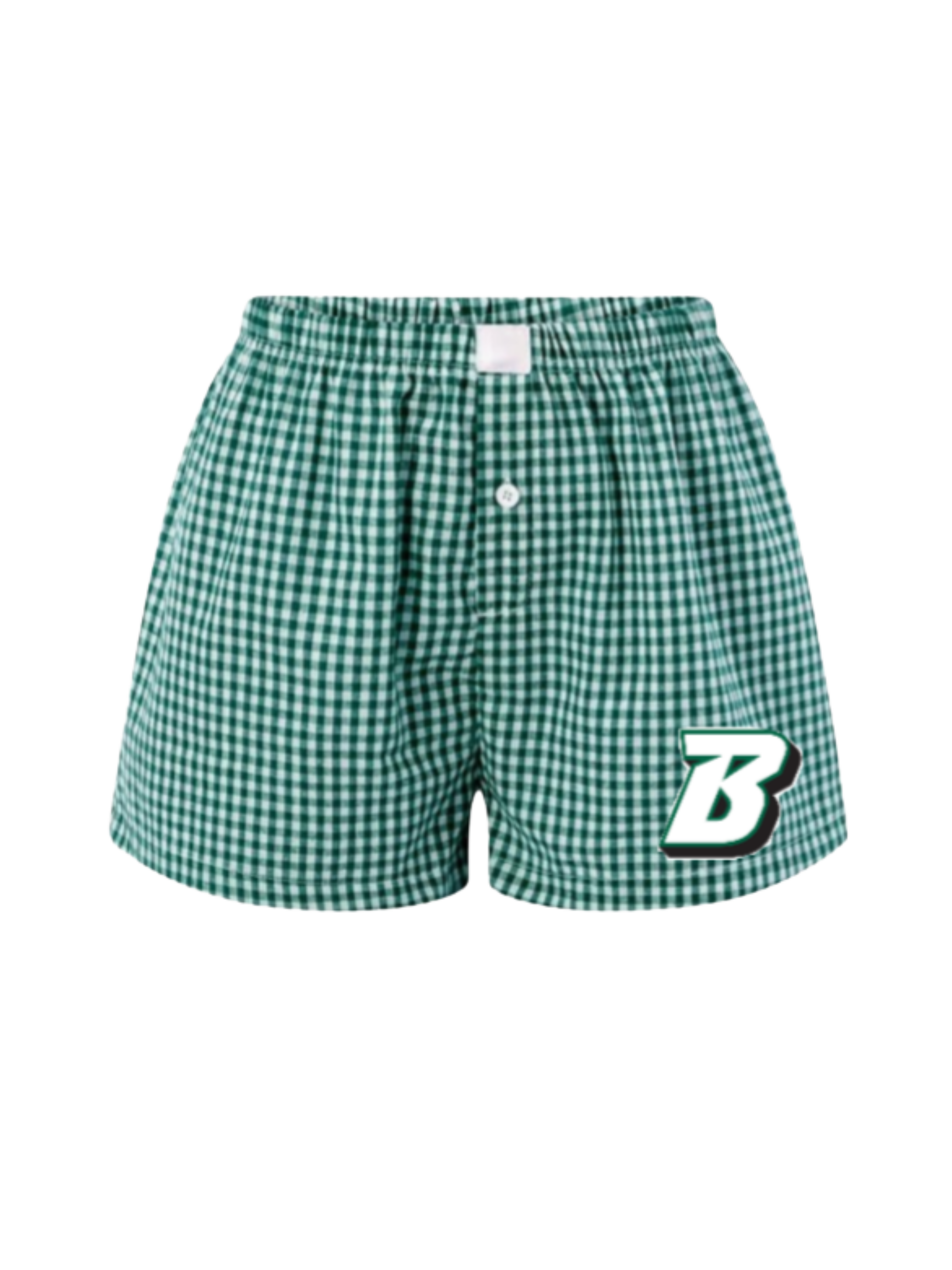 Custom School Logo Plaid Shorts