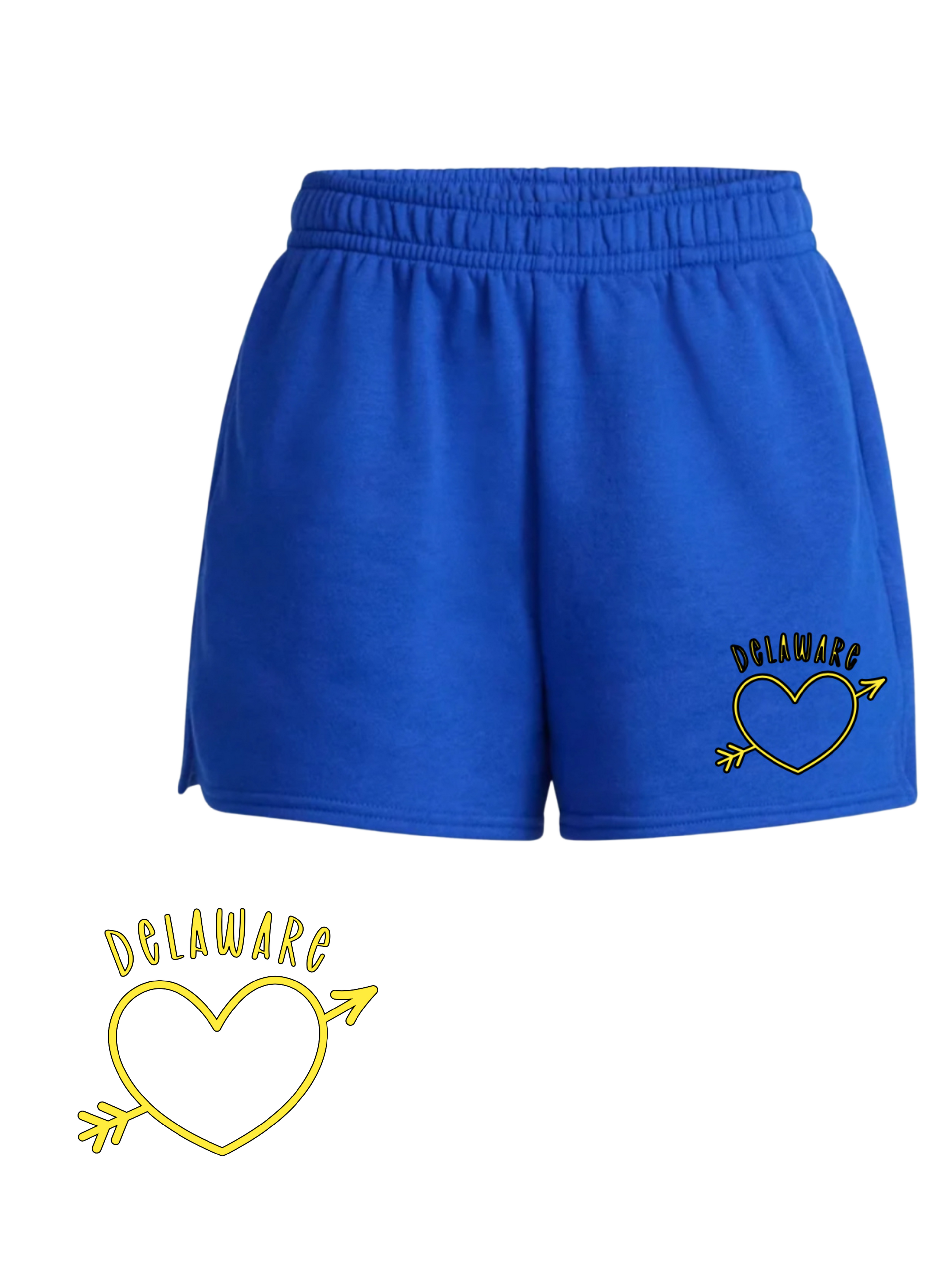 Custom School Heart Sweat Shorts