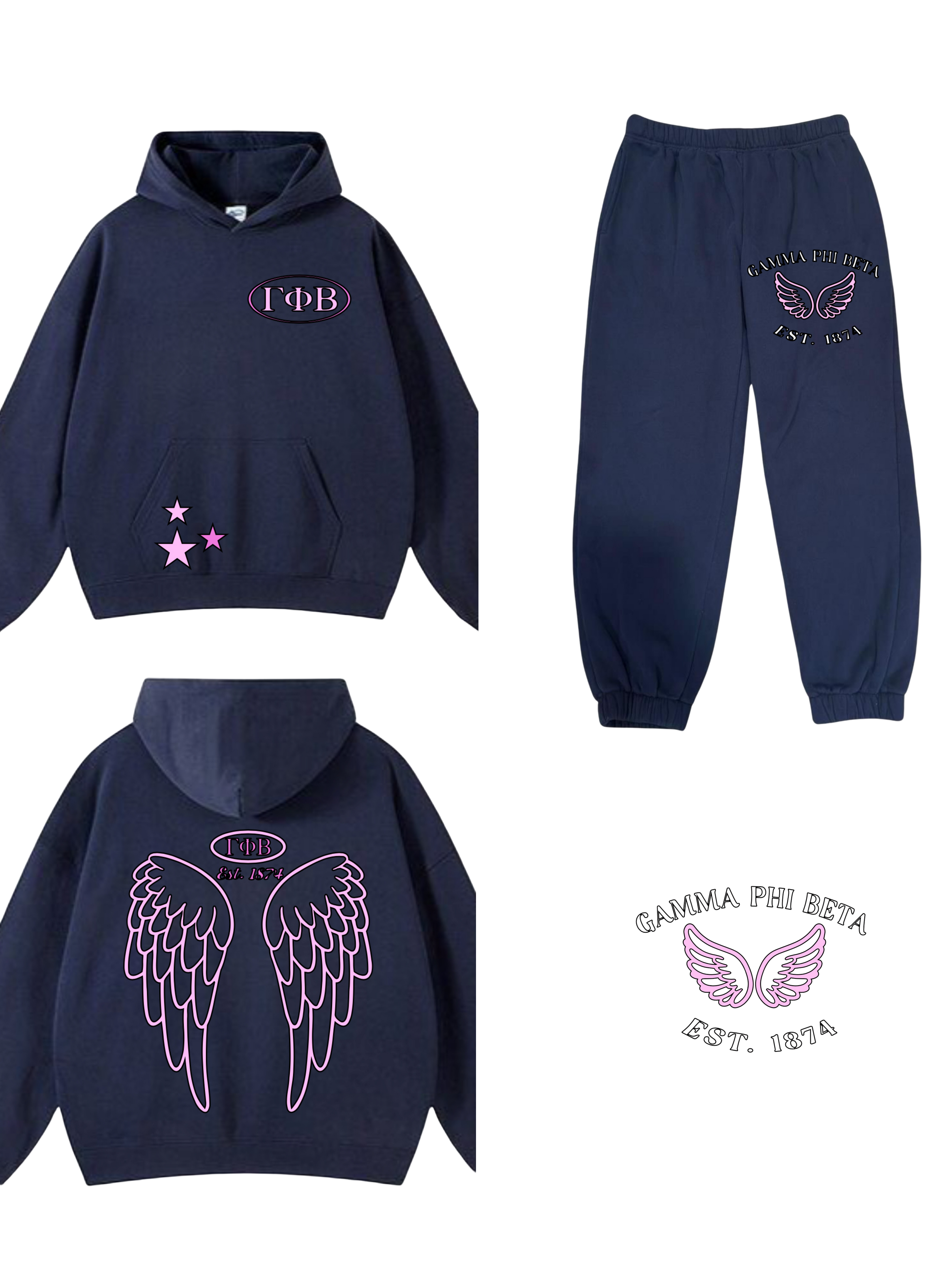 Custom Sorority Angel Set