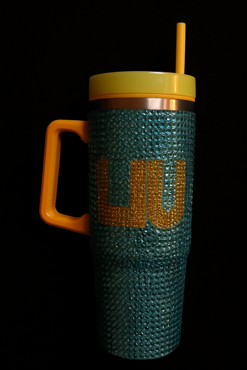 Custom School Blinged Tumbler